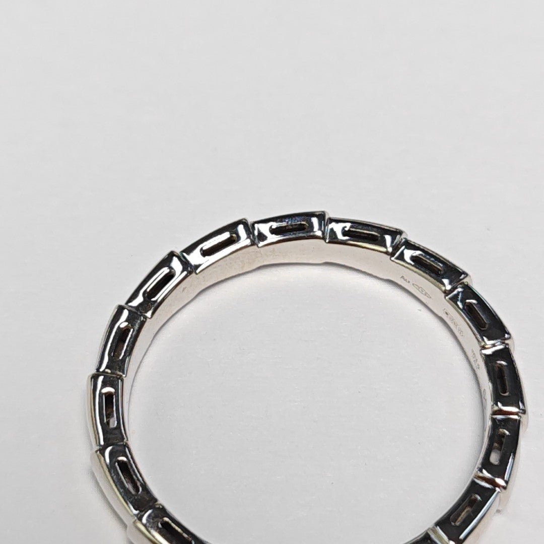 SERPENTI 18k White Gold Silver Ring EU 65
