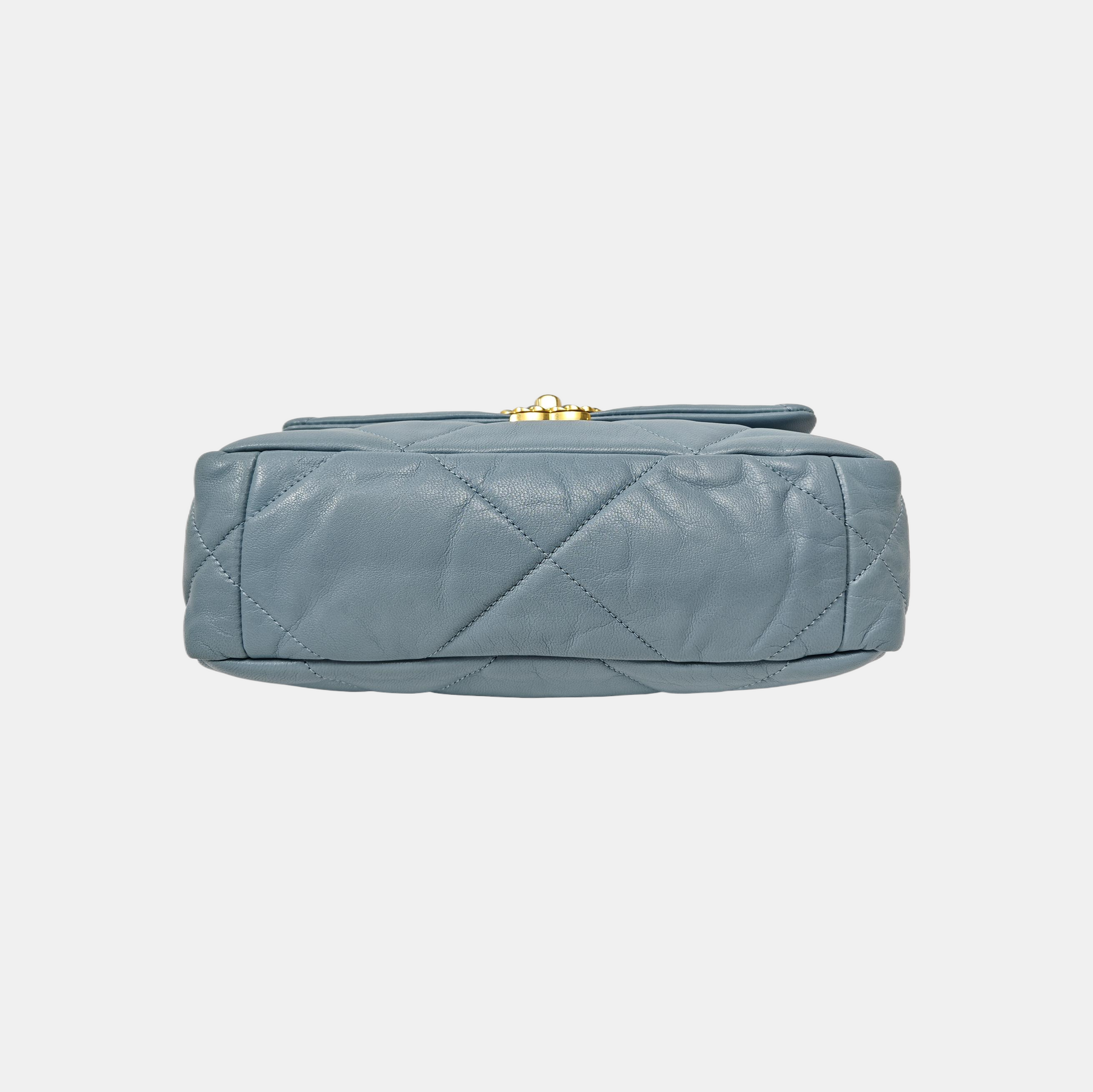 CHANEL 19 Small Quilted Lambskin Blue