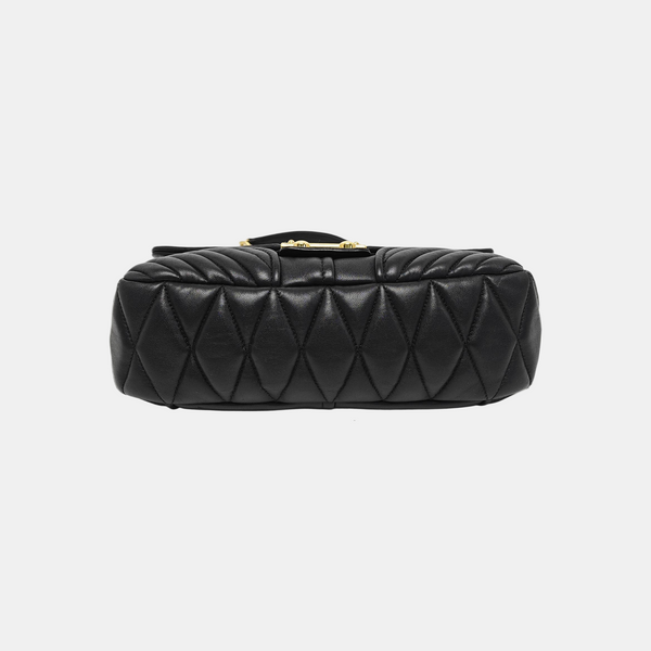 Miu Confidential Quilted Lambskin Black