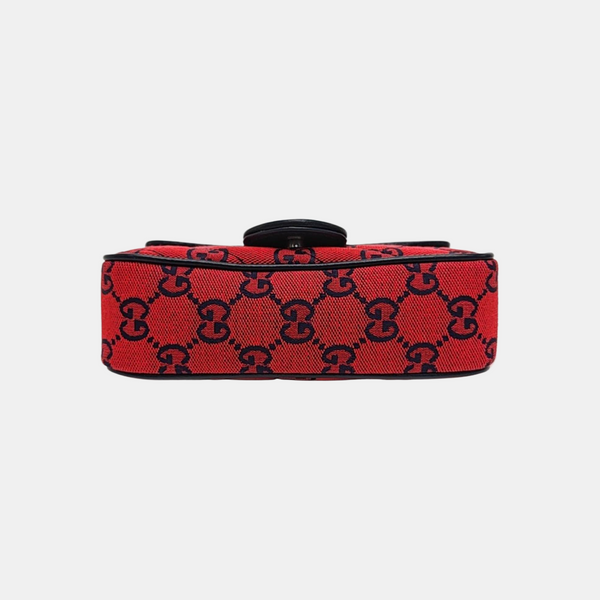 GG Marmont Mini Quilted Canvas Red
