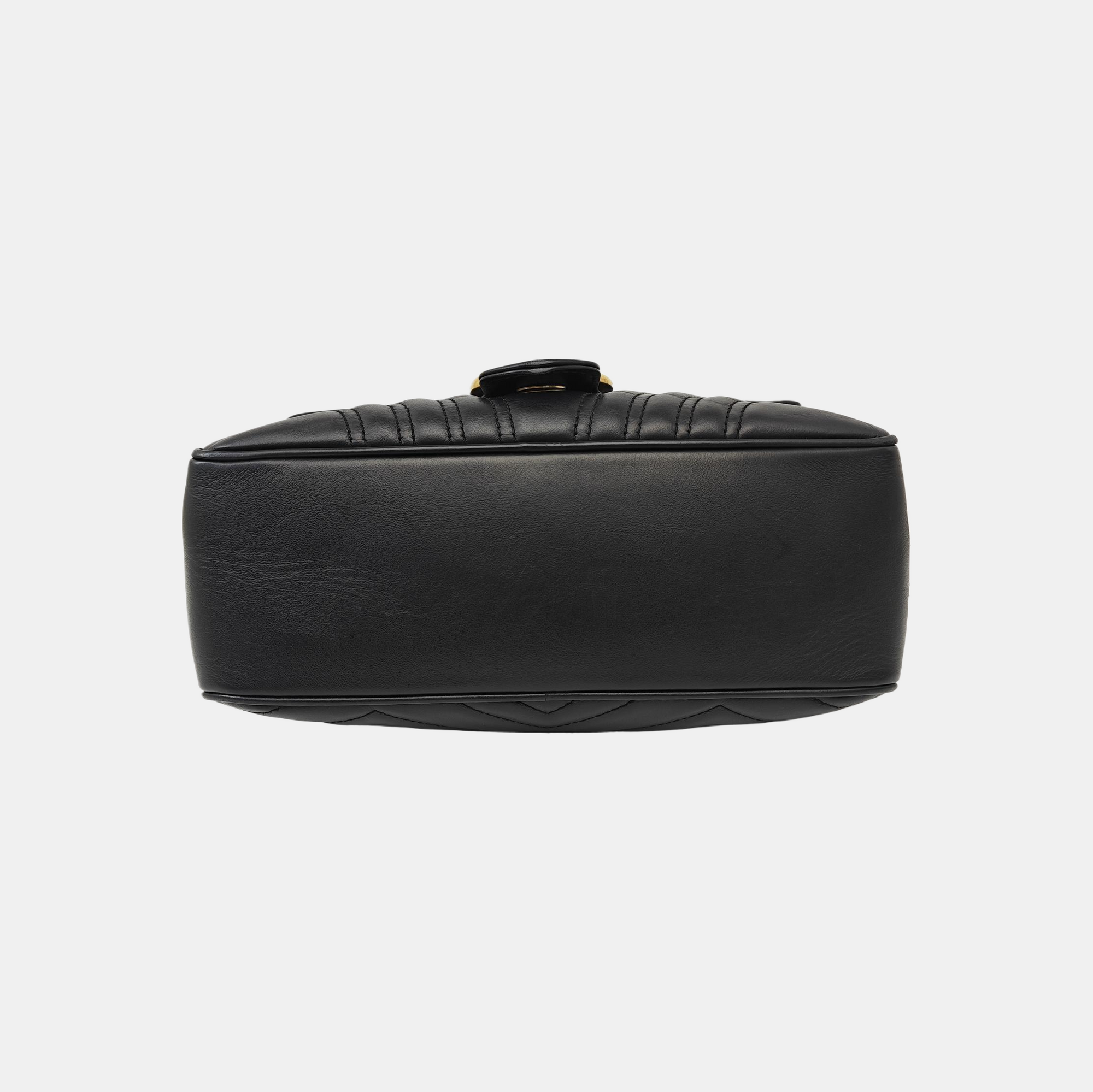 GG Marmont Medium Quilted Calfskin Black