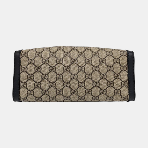 Padlock Small Monogram Coated Canvas Beige