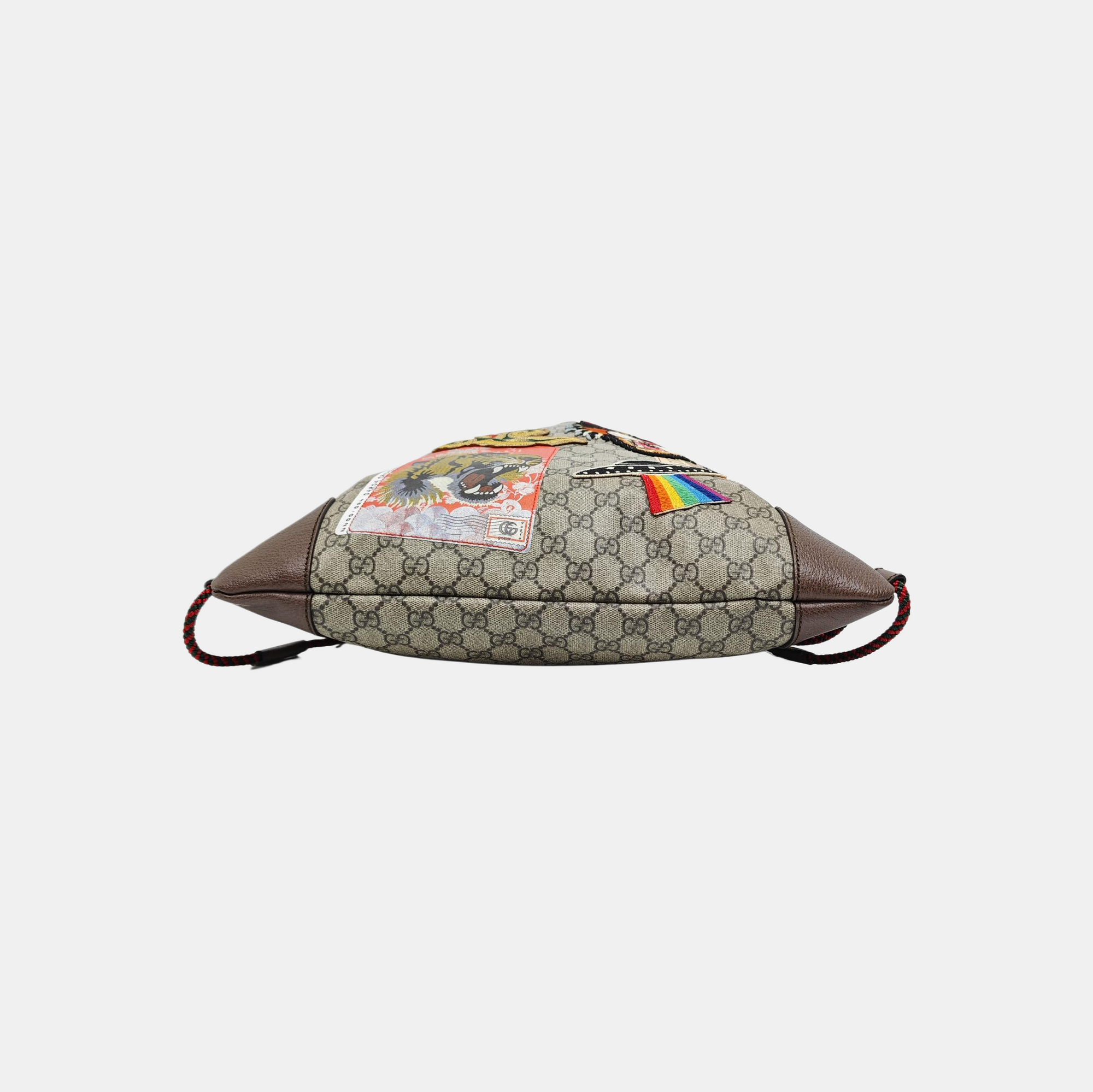 Monogram Coated Canvas Backpack Black