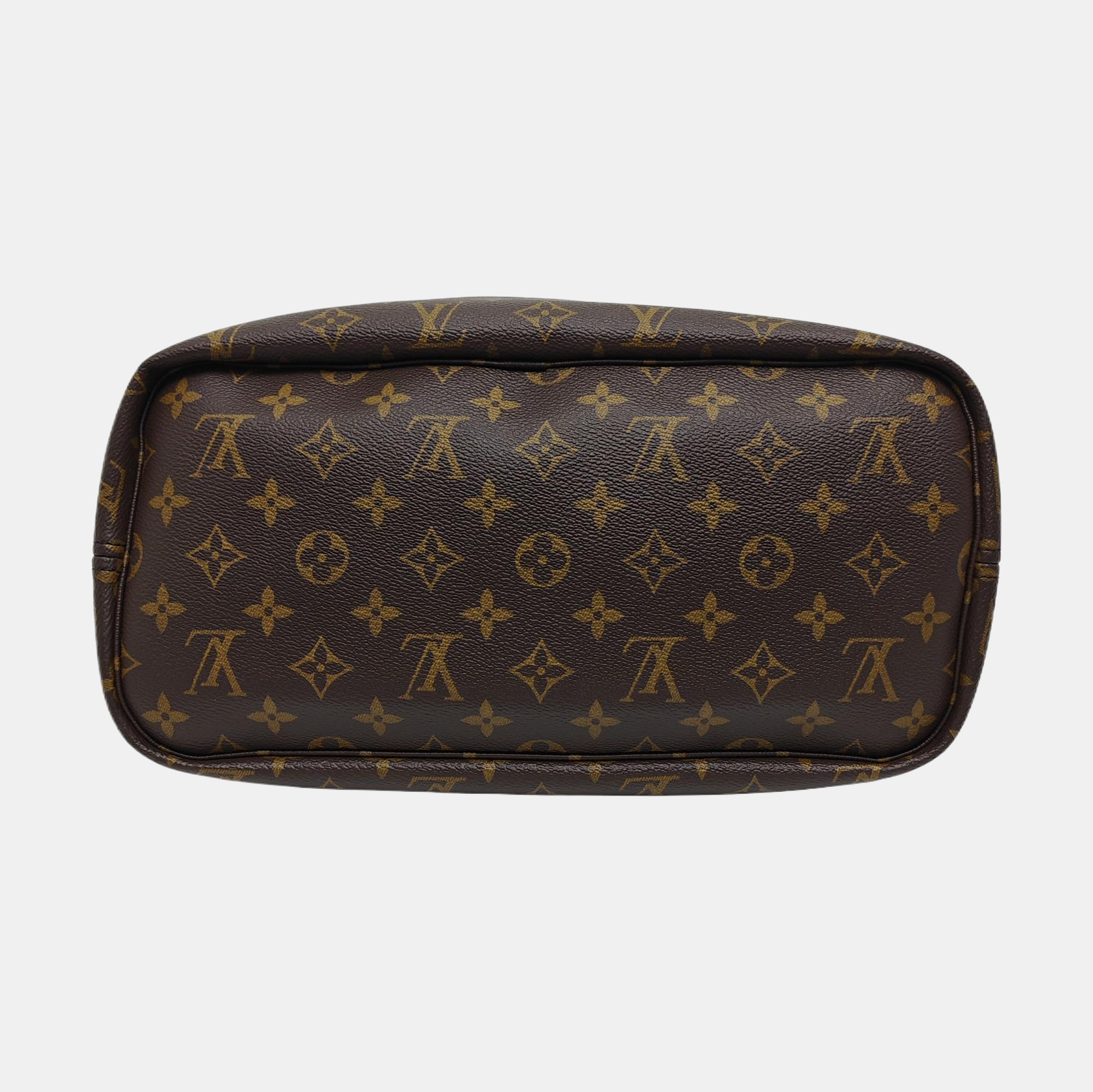 NEVERFULL MM Monogram Coated Canvas Brown