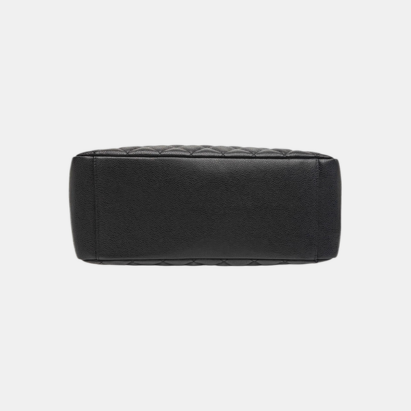 CHANEL GST Large Quilted Grained Calfskin Black