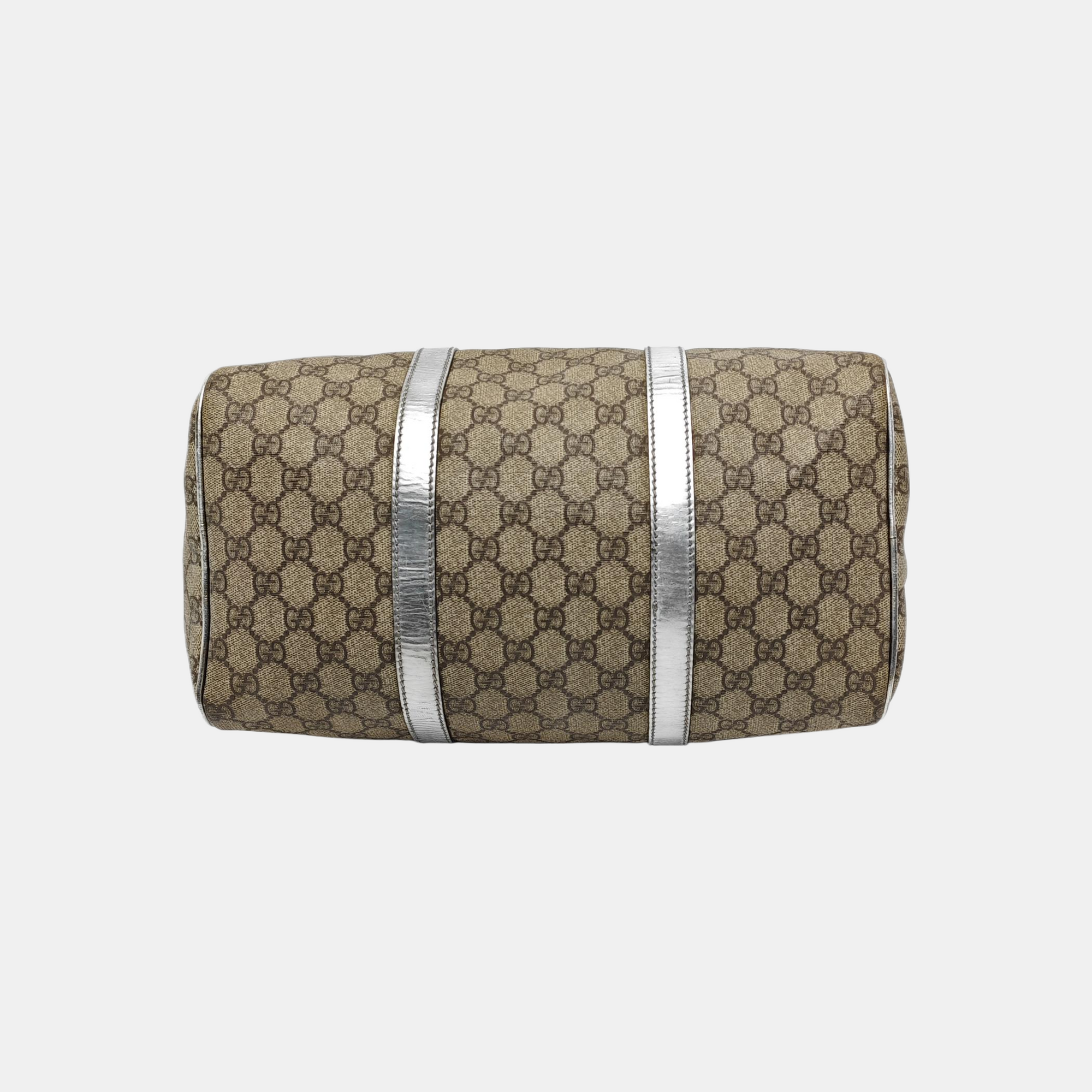 Joy Medium Monogram Coated Canvas Black