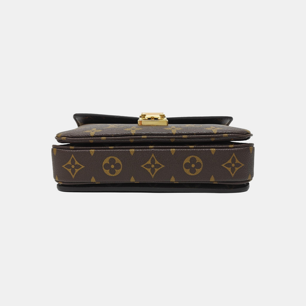 MÉTIS EAST WEST Monogram Coated Canvas Brown