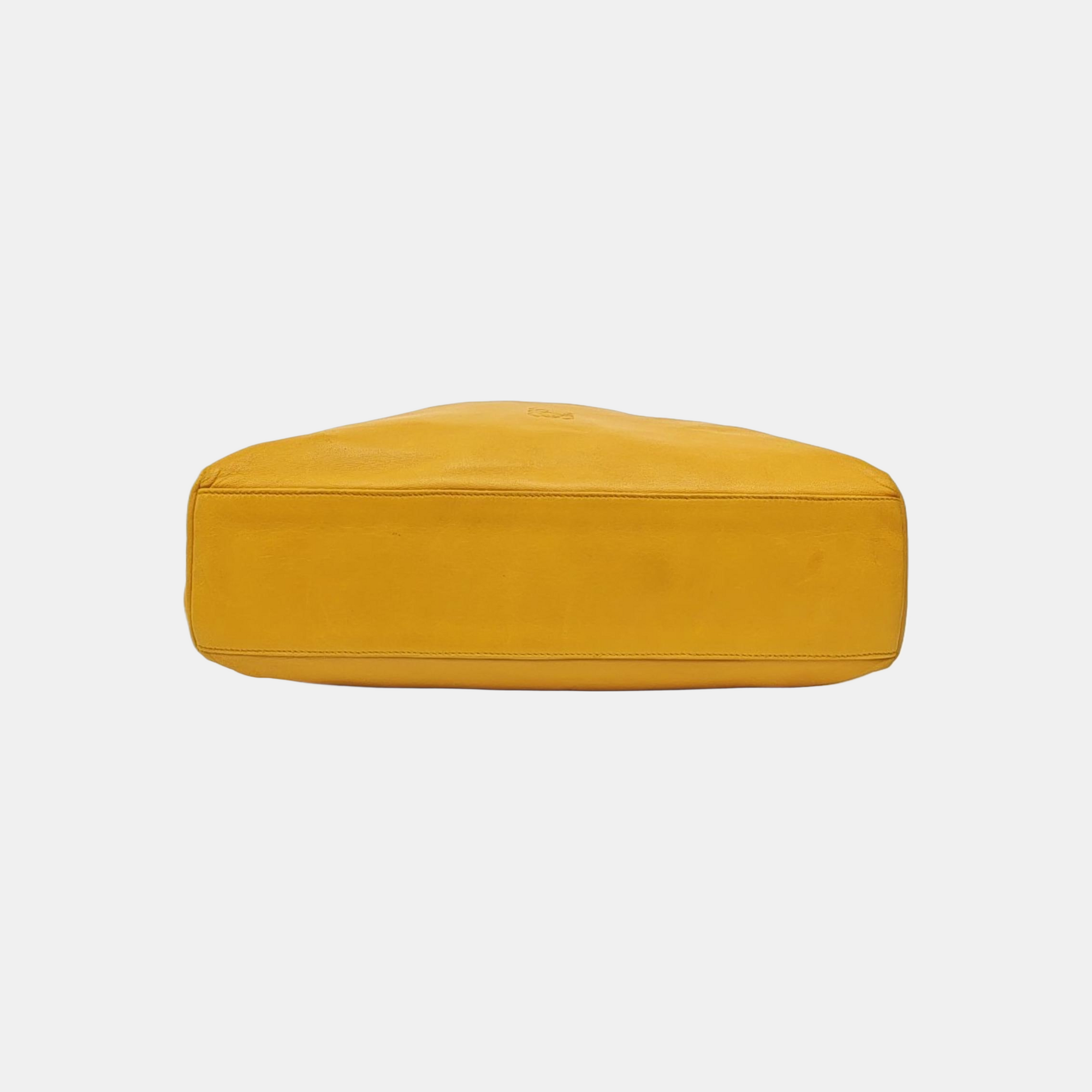 Calfskin Top Handle Bag Yellow