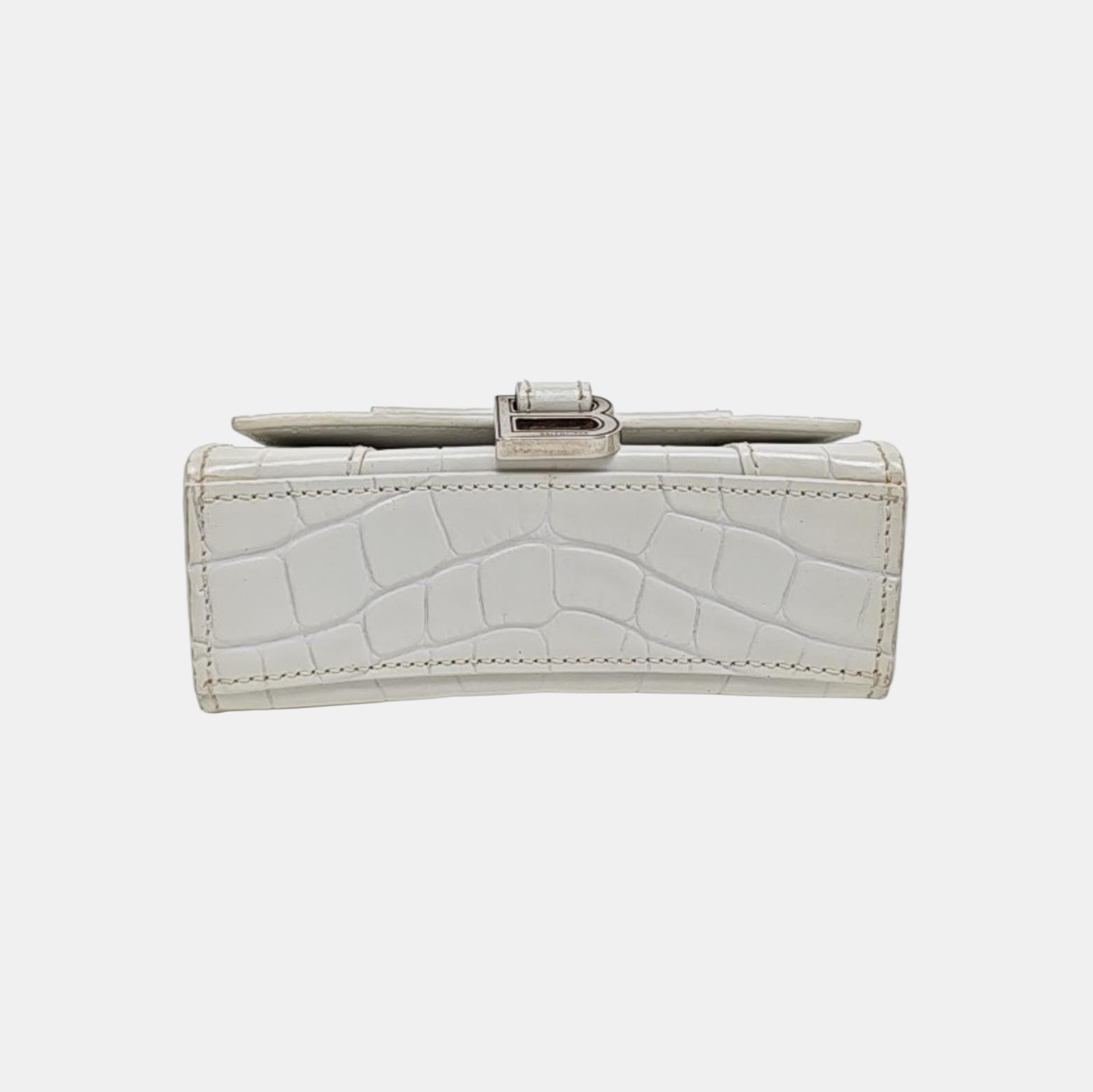 Hourglass Mini Calfskin White