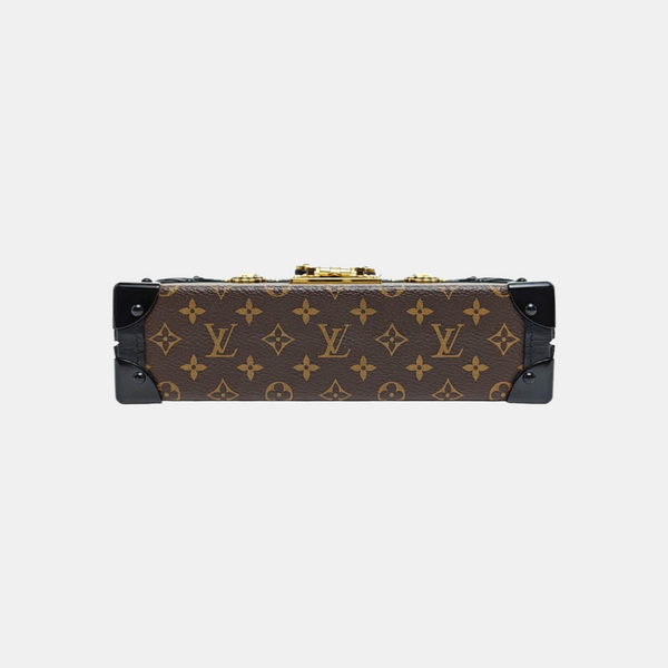 PETITE MALLE Monogram Coated Canvas Brown