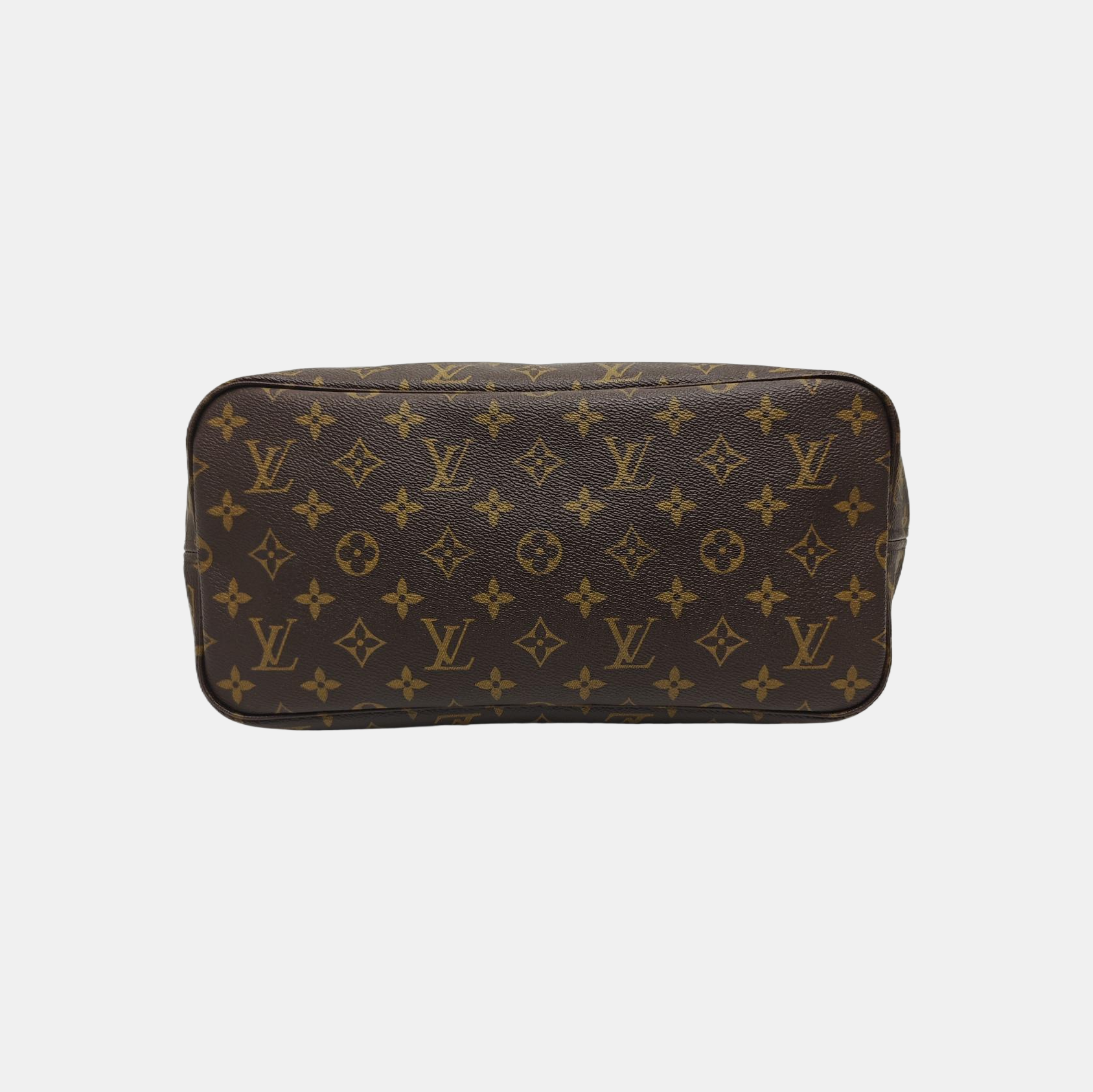 NEVERFULL MM Monogram Coated Canvas Brown