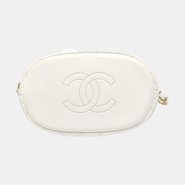 Quilted Lambskin White