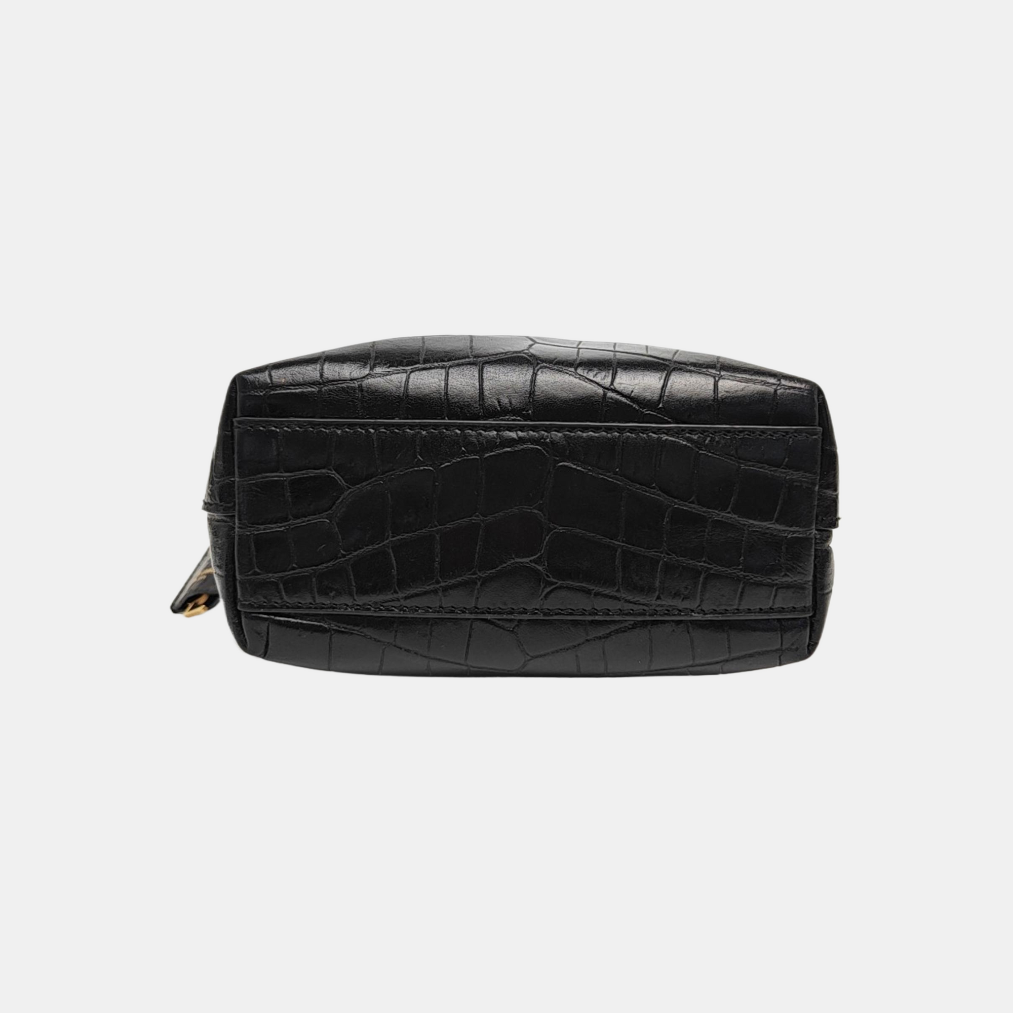 Calfskin Shoulder Bag Black