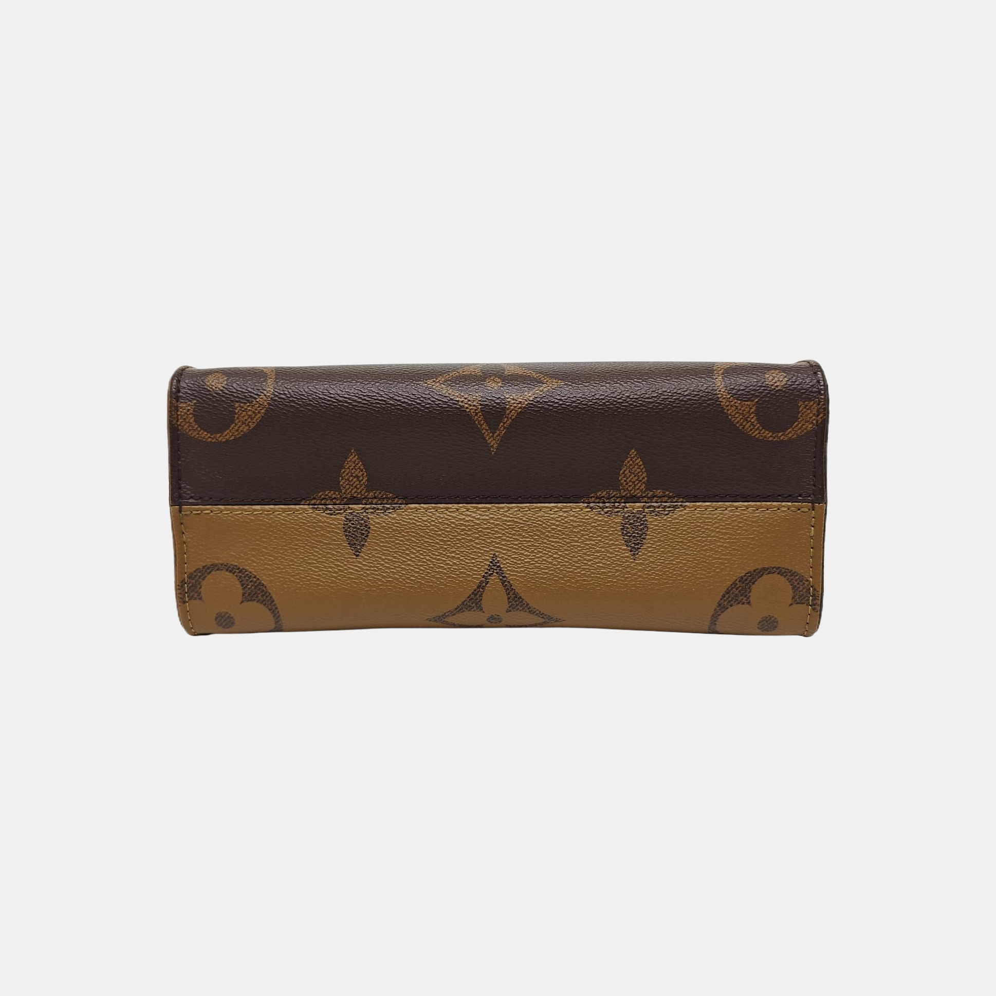ONTHEGO PM Monogram Coated Canvas Brown