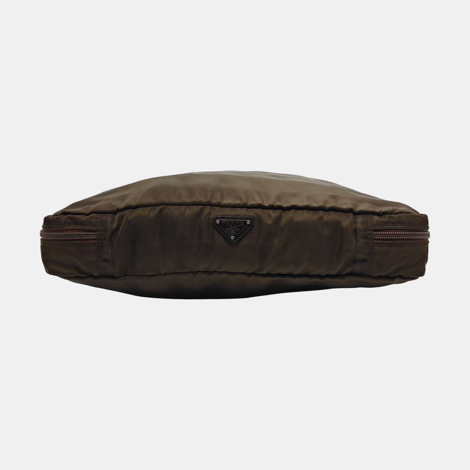 Nylon Clutch Brown