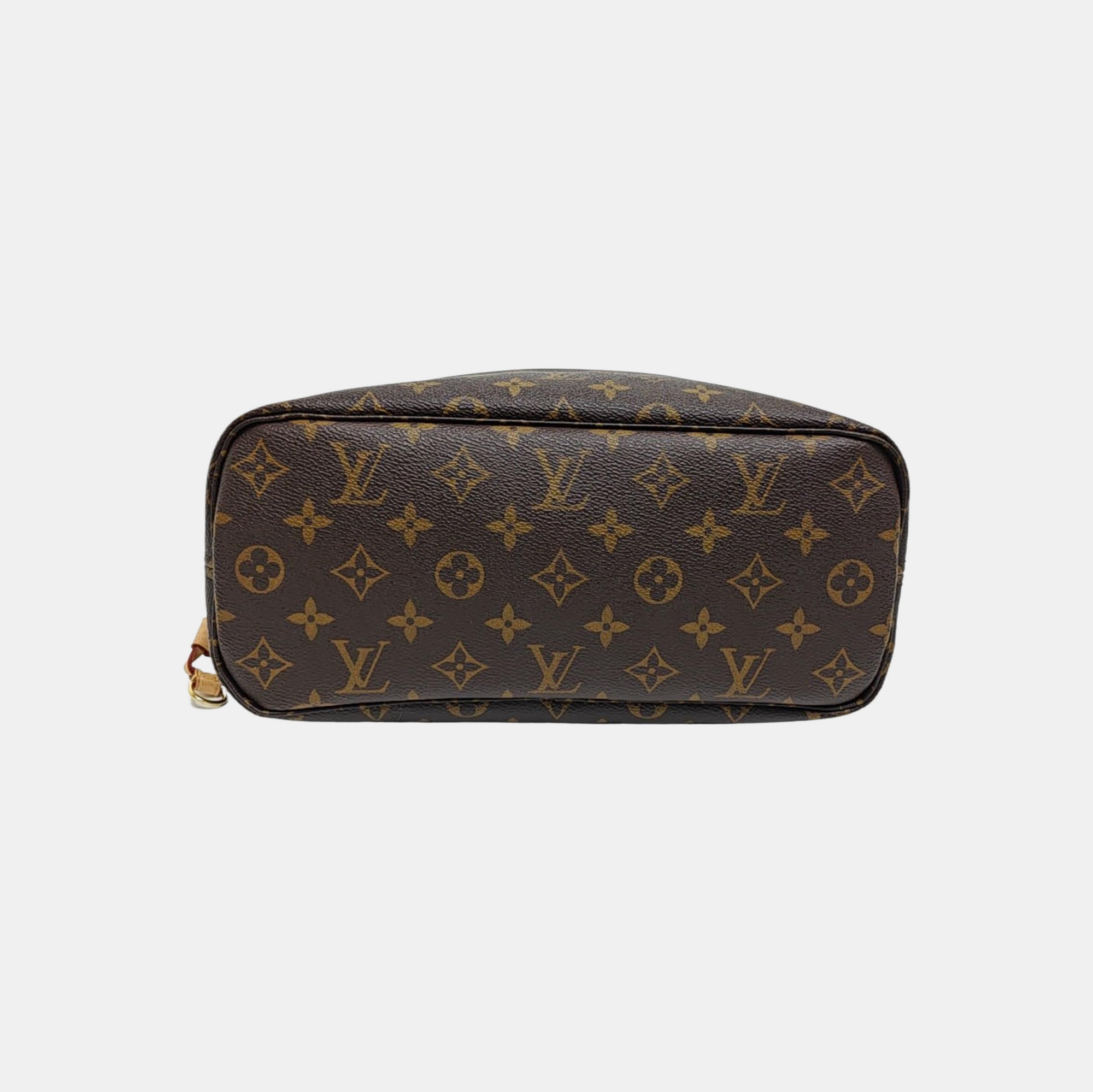 NEVERFULL PM Monogram Coated Canvas Brown