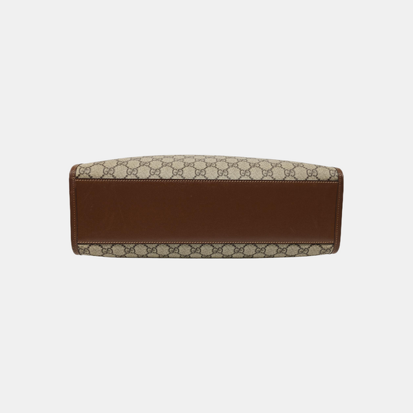 Retro Medium Monogram Coated Canvas Black