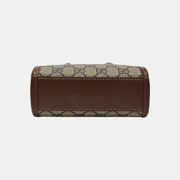Retro Mini Monogram Coated Canvas Beige