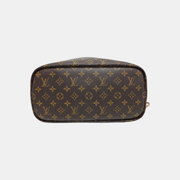 NEVERFULL MM Monogram Coated Canvas Brown