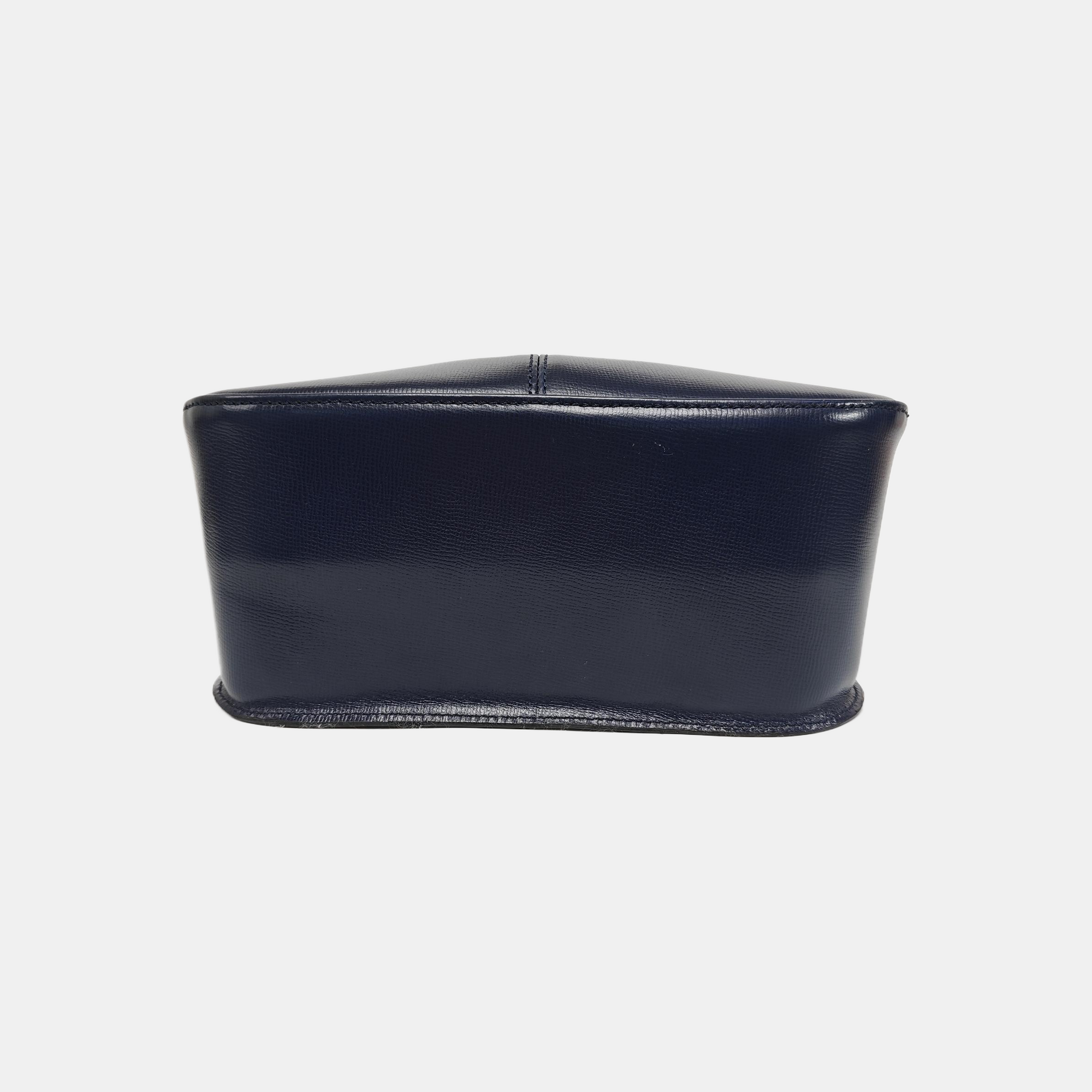 Calfskin Crossbody Bag Blue