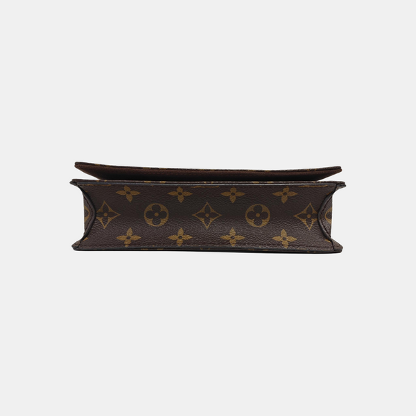 Lily Monogram Coated Canvas Brown