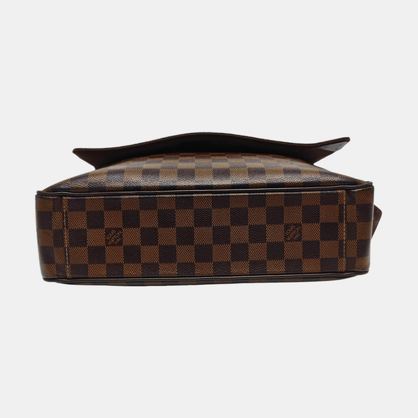 SHELTON MM Damier Ebene Coated Canvas Brown
