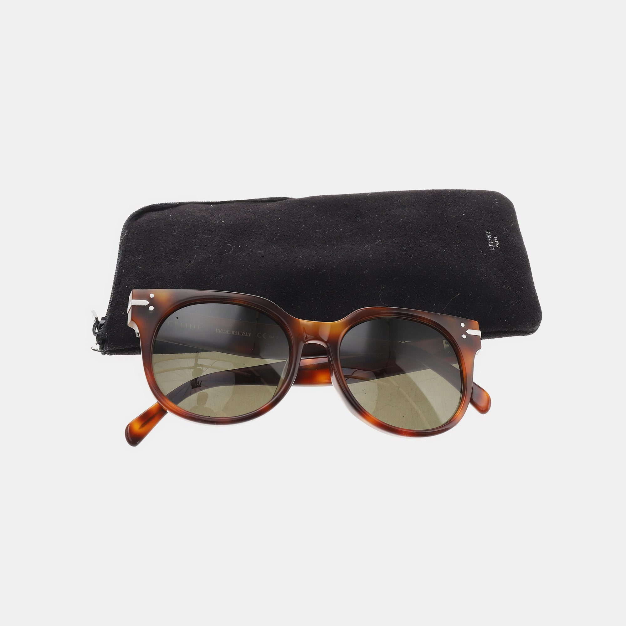 Green Synthetic Sunglasses