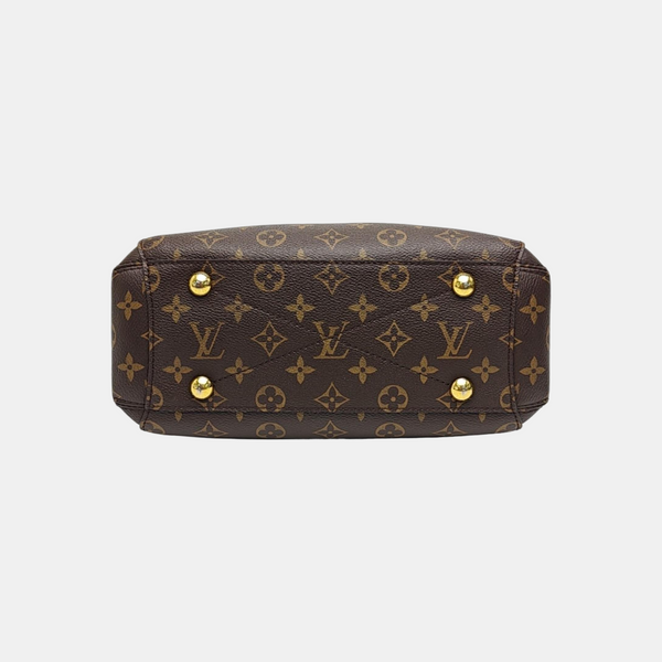 MONTAIGNE BB Monogram Coated Canvas Brown