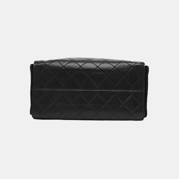 CHANEL 25 Small Quilted Calfskin Black