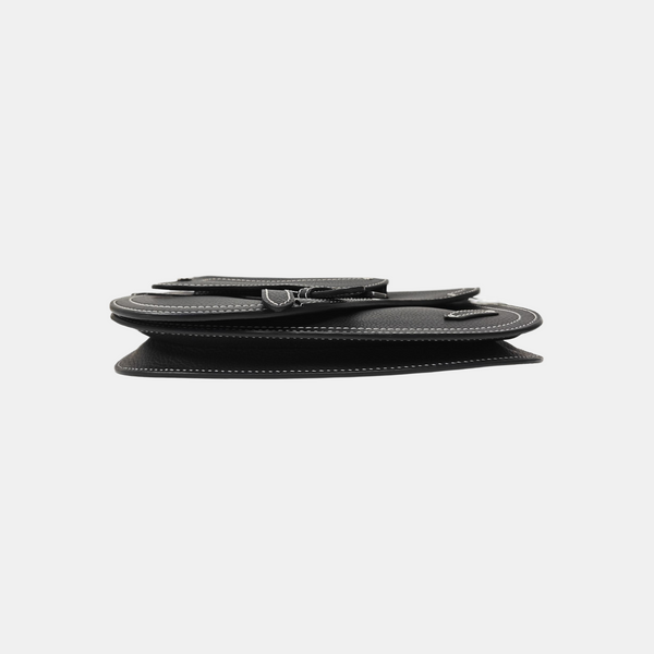Saddle Medium Calfskin Black