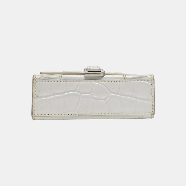 Hourglass Mini Calfskin White