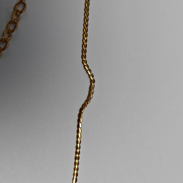Petit CD Metal Gold Necklace
