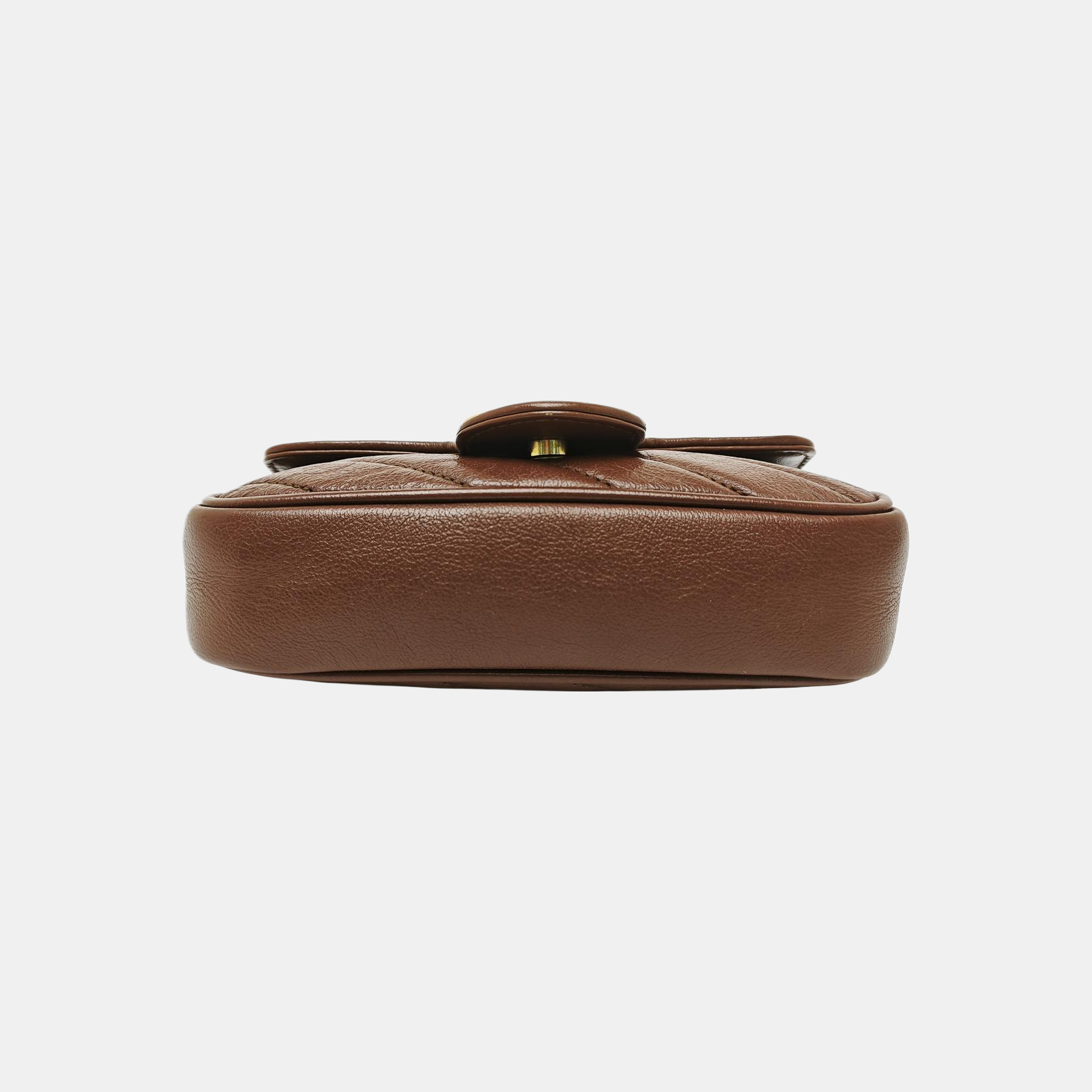 GG Marmont Mini Quilted Calfskin Brown