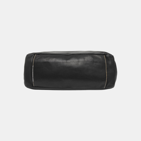 Quilted Lambskin Shoulder Bag Black