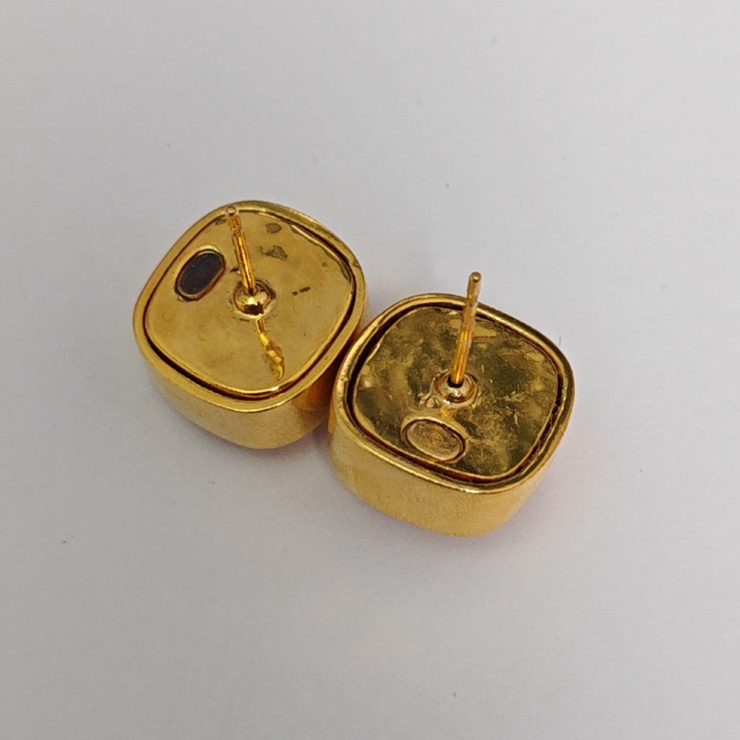Metal Gold Stud Earrings