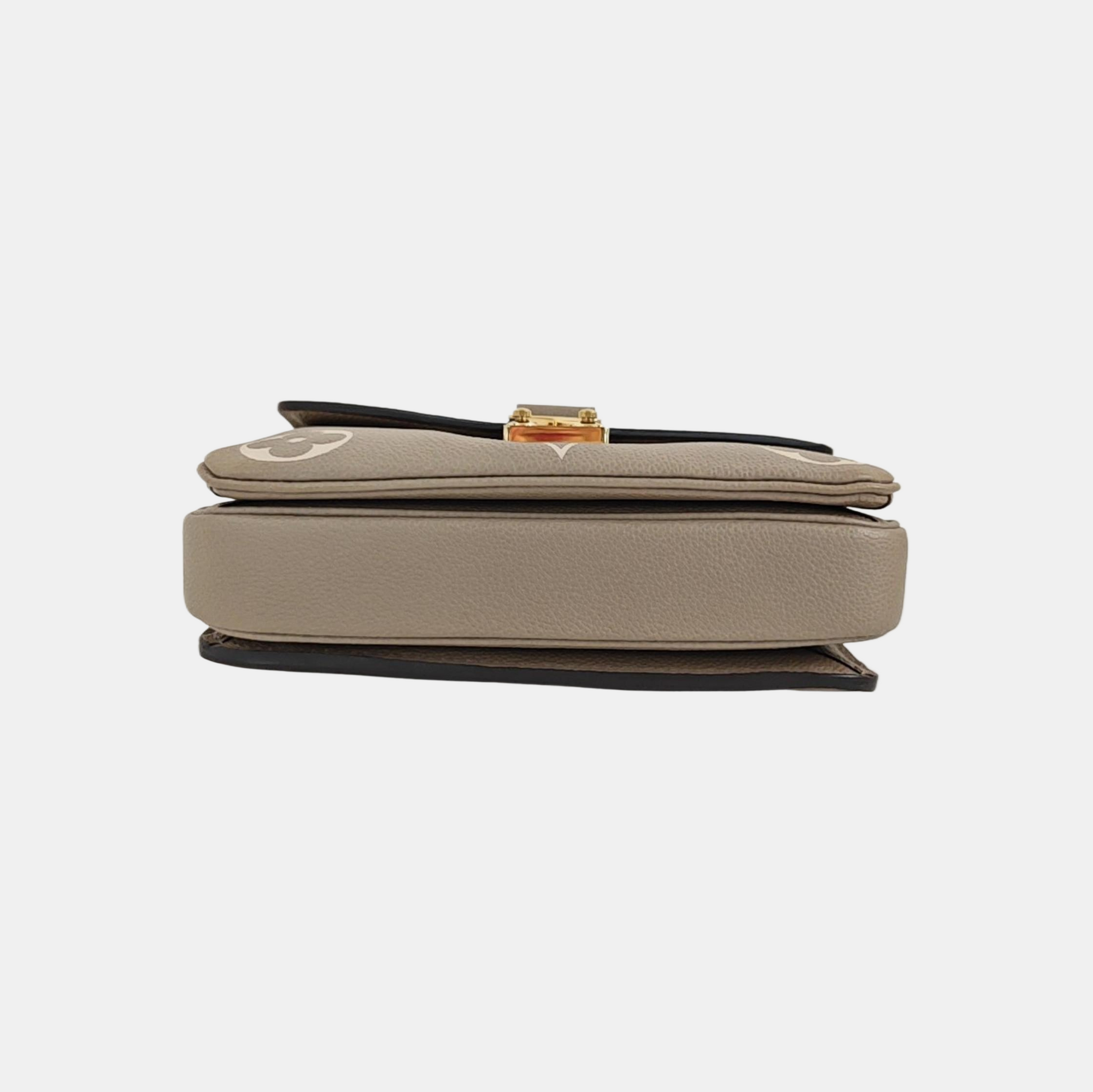 MÉTIS EAST WEST Monogram Calfskin Gray