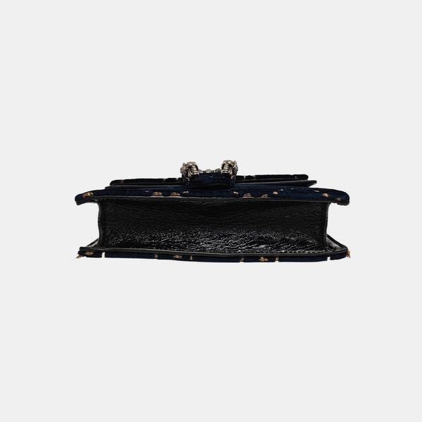 Dionysus Super Mini Monogram Velvet Blue