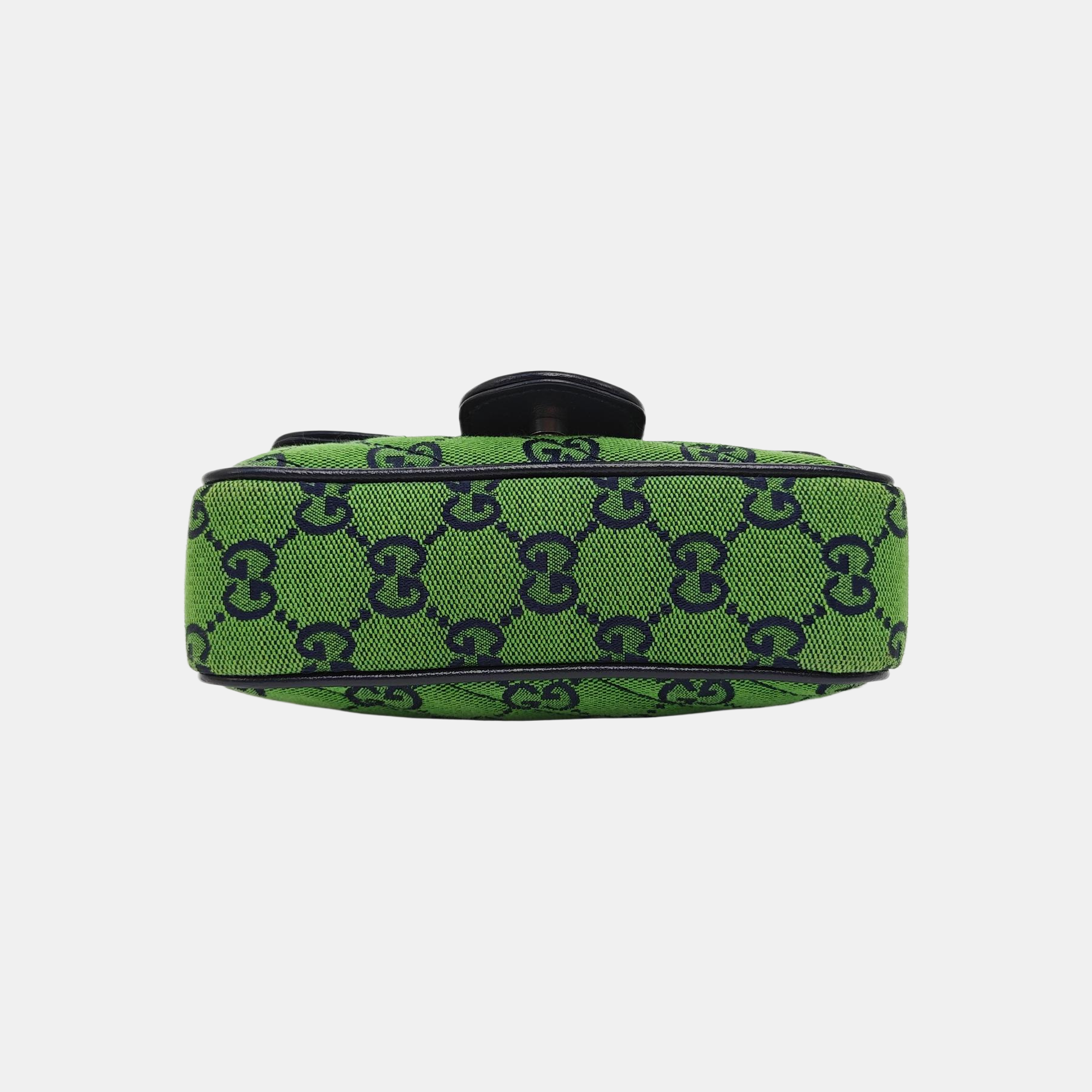 GG Marmont Mini Quilted Canvas Green