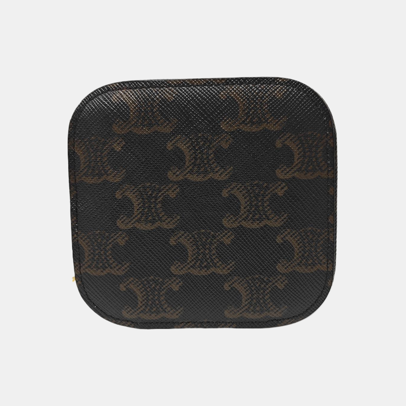 Coated Canvas Shoulder Bag Black