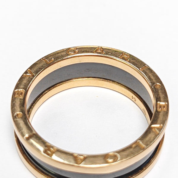 B.ZERO1 18k Rose Gold Ring EU 64
