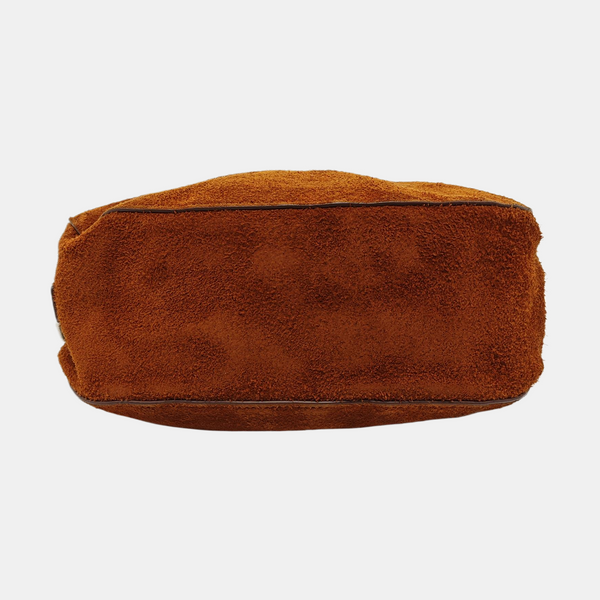 Suede Shoulder Bag Brown