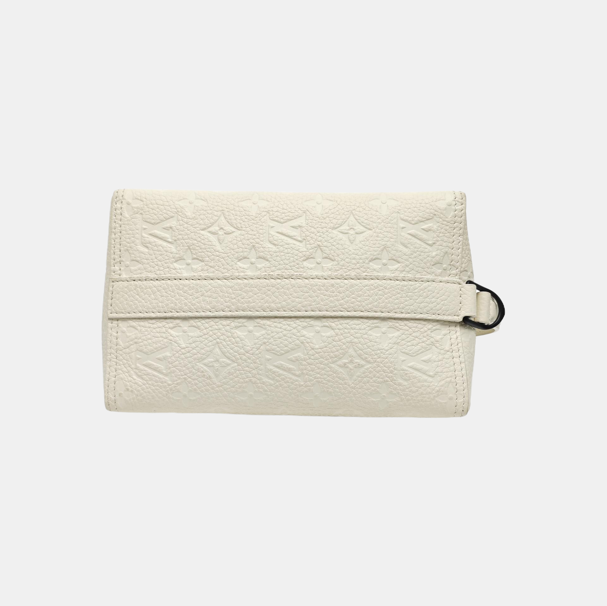 TRIANGLE Monogram Calfskin White