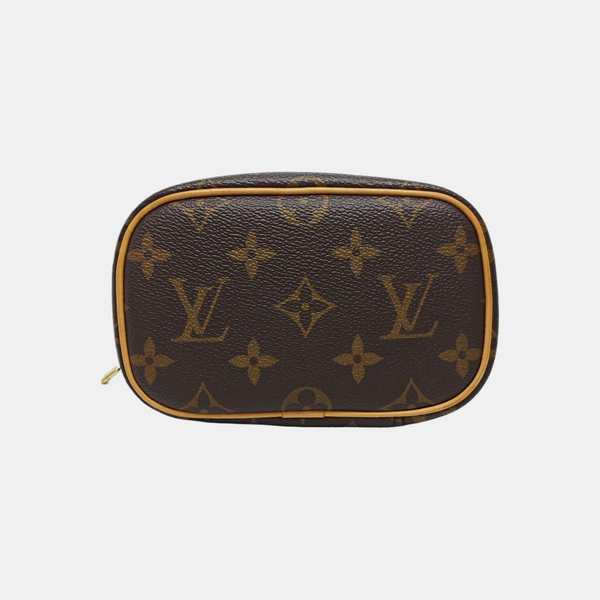 NICE Super Mini Monogram Coated Canvas Brown