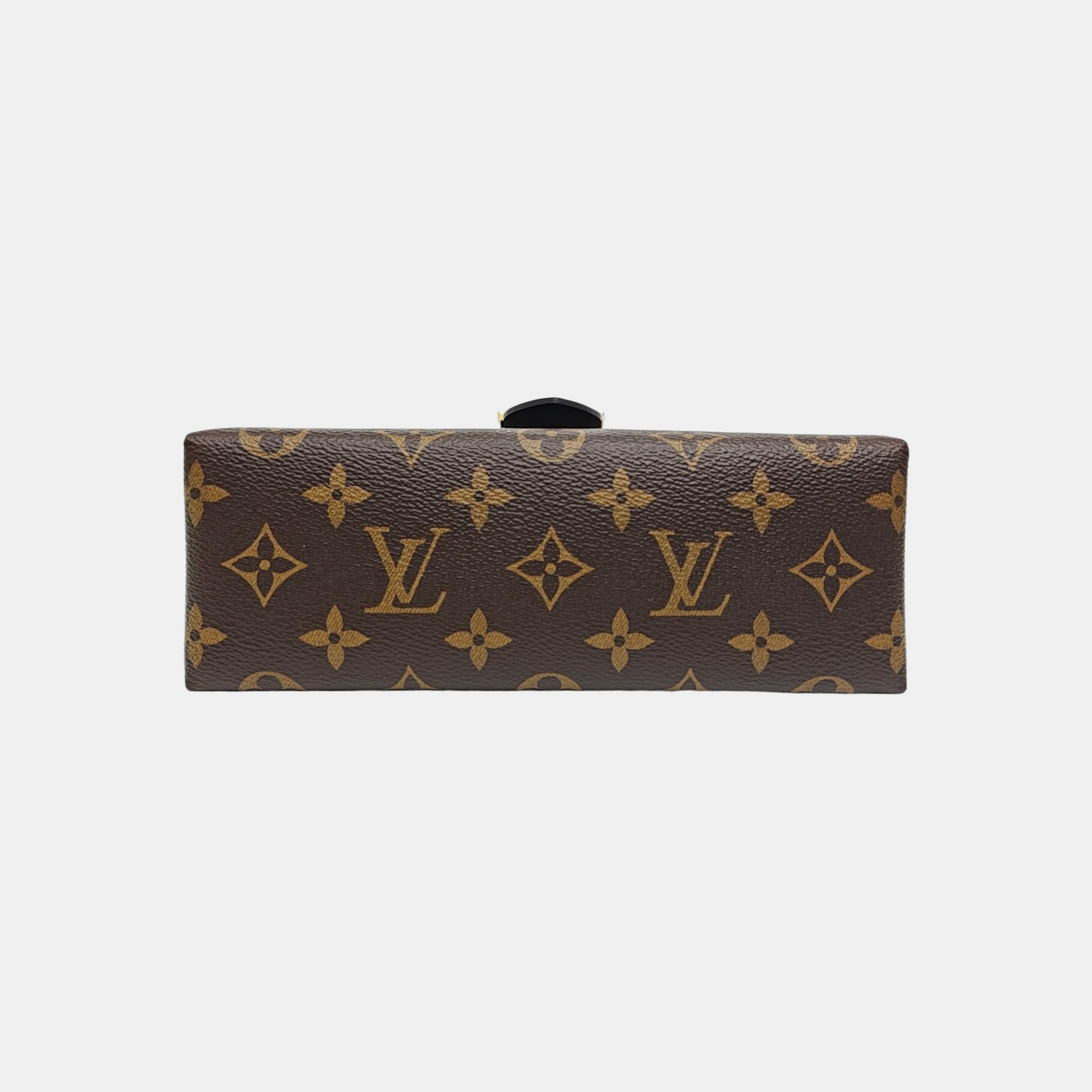 LOCKY BB Monogram Coated Canvas Brown