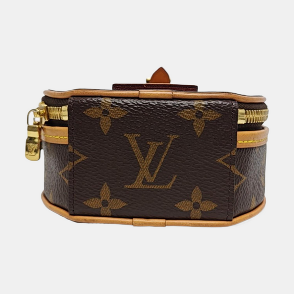 BOITE CHAPEAU Mini Monogram Coated Canvas Brown