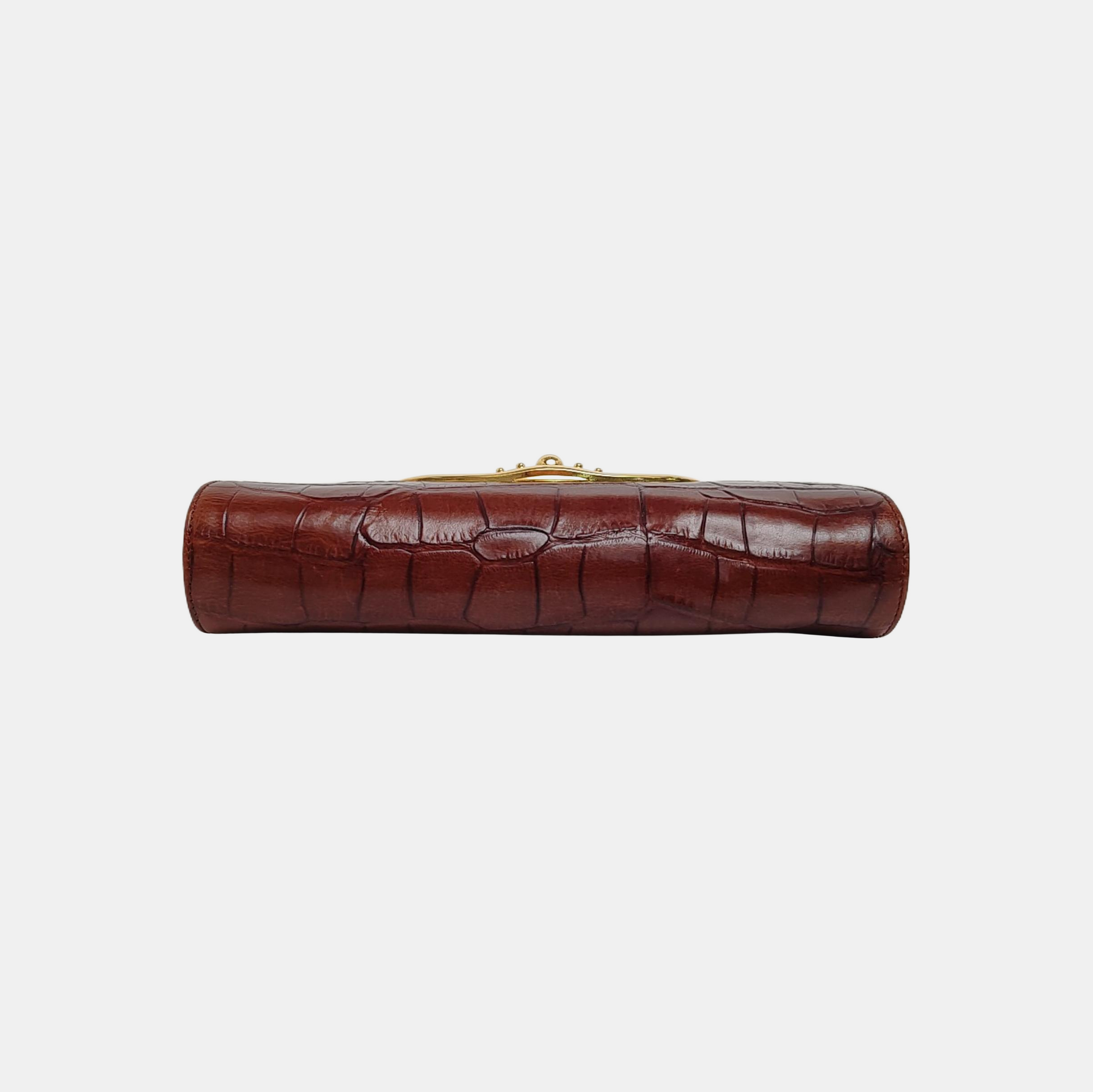 Calfskin Shoulder Bag Brown