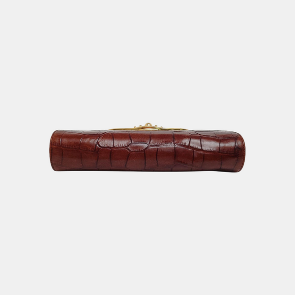 Calfskin Shoulder Bag Brown