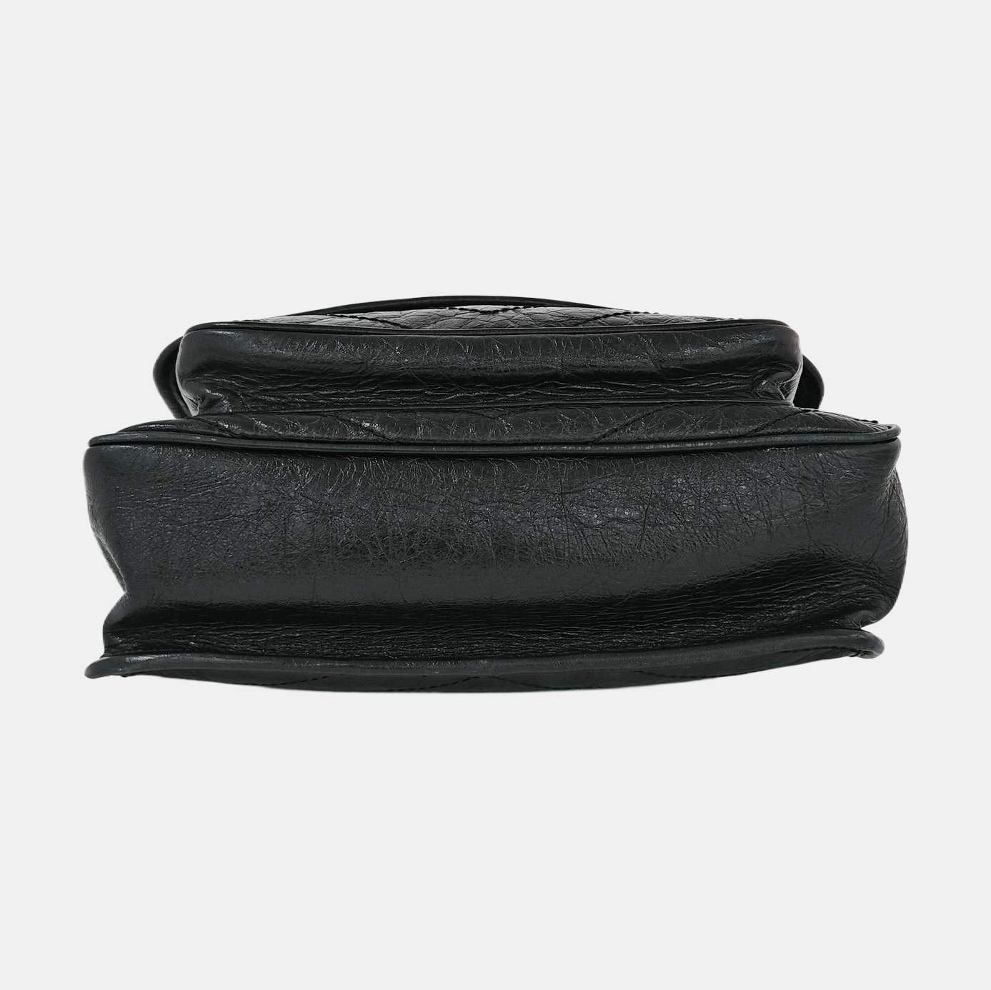 NIKI Medium Chevron Calfskin Black