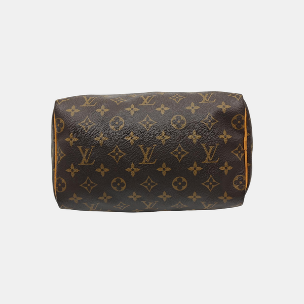 SPEEDY 25 Monogram Coated Canvas Brown