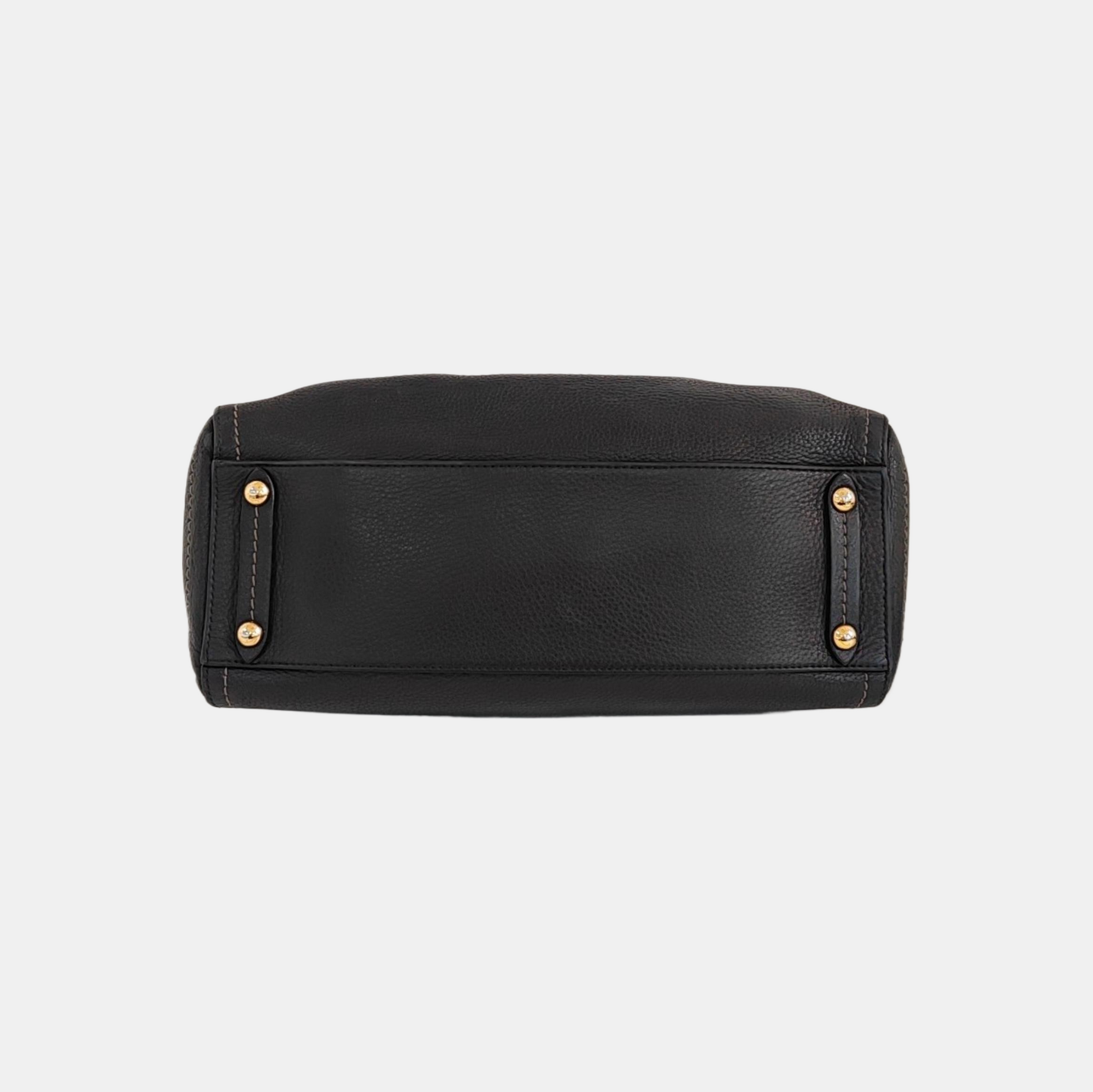 Calfskin Shoulder Bag Black